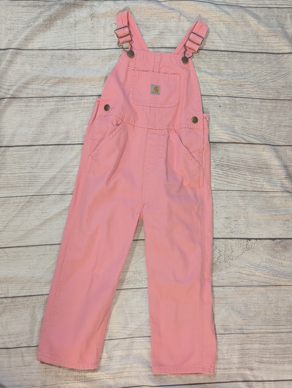 Carhartt Pink Cotton Work-Style Overalls